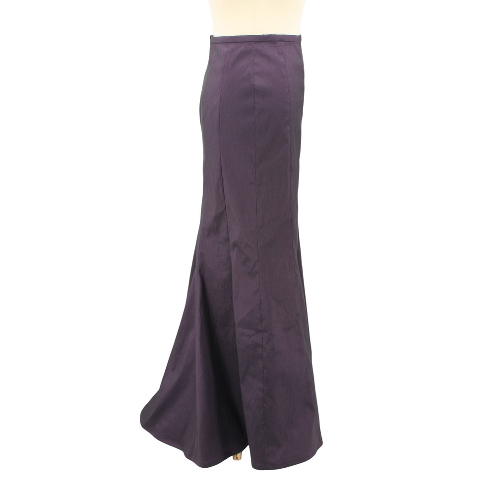 Tadashi Shoji Mermaid Maxi Skirt Size 6 Purple High Waist Formal Evening - Picture 5 of 7